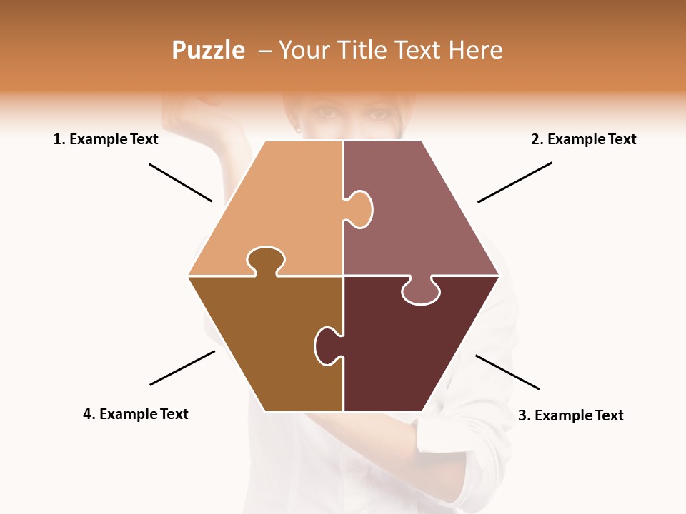 Turn Up People Blouse PowerPoint Template