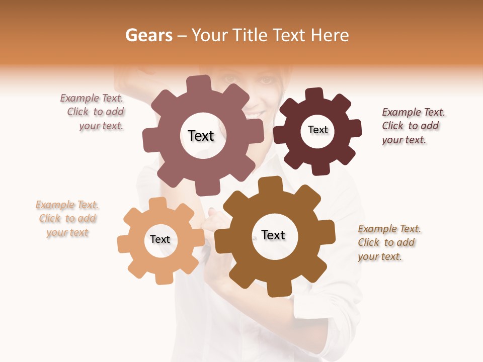 Turn Up People Blouse PowerPoint Template