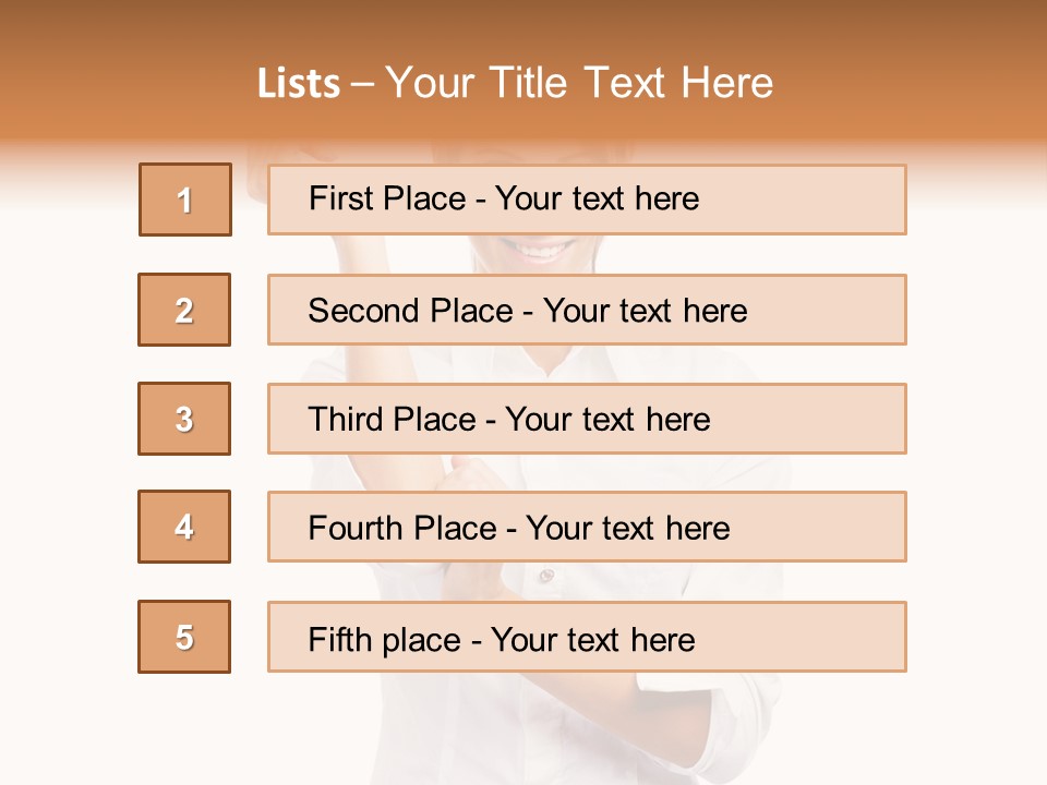 Turn Up People Blouse PowerPoint Template