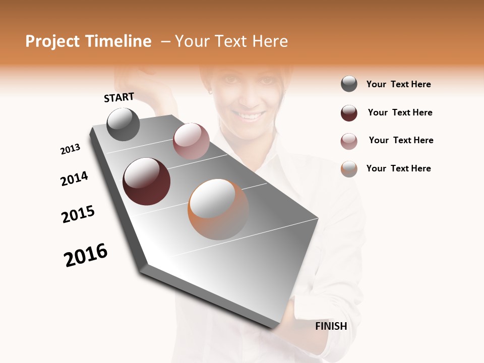 Turn Up People Blouse PowerPoint Template