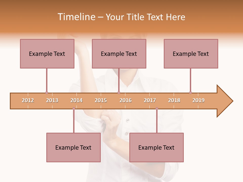 Turn Up People Blouse PowerPoint Template