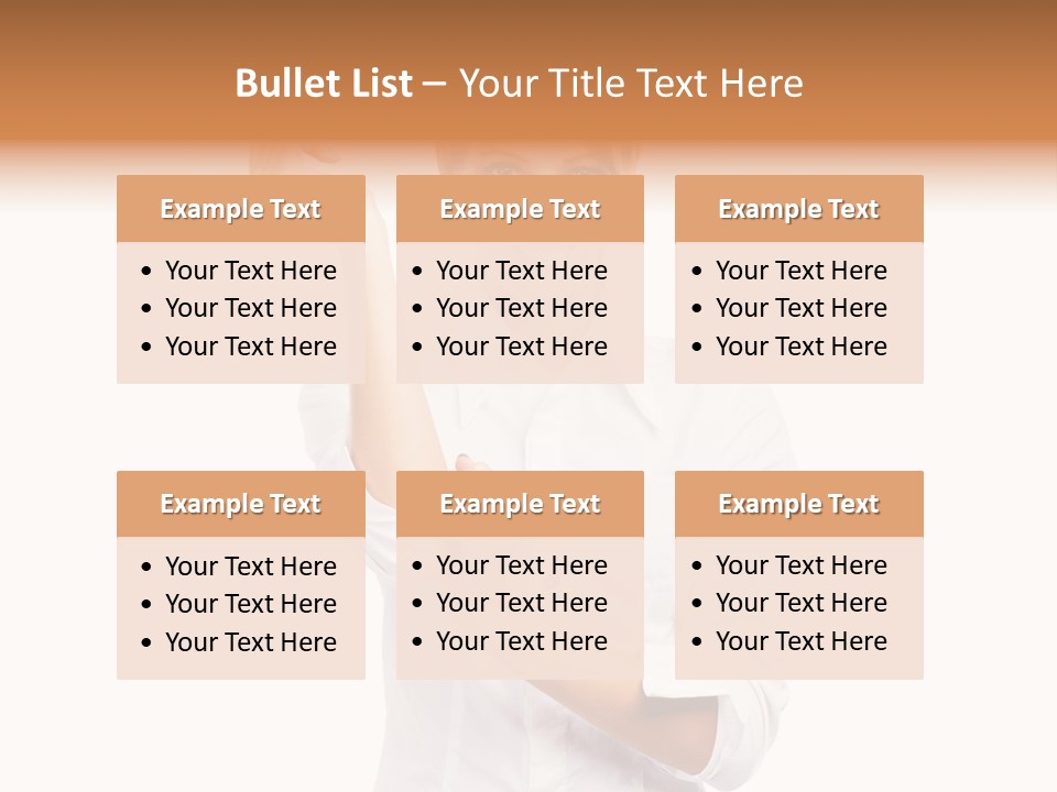 Turn Up People Blouse PowerPoint Template