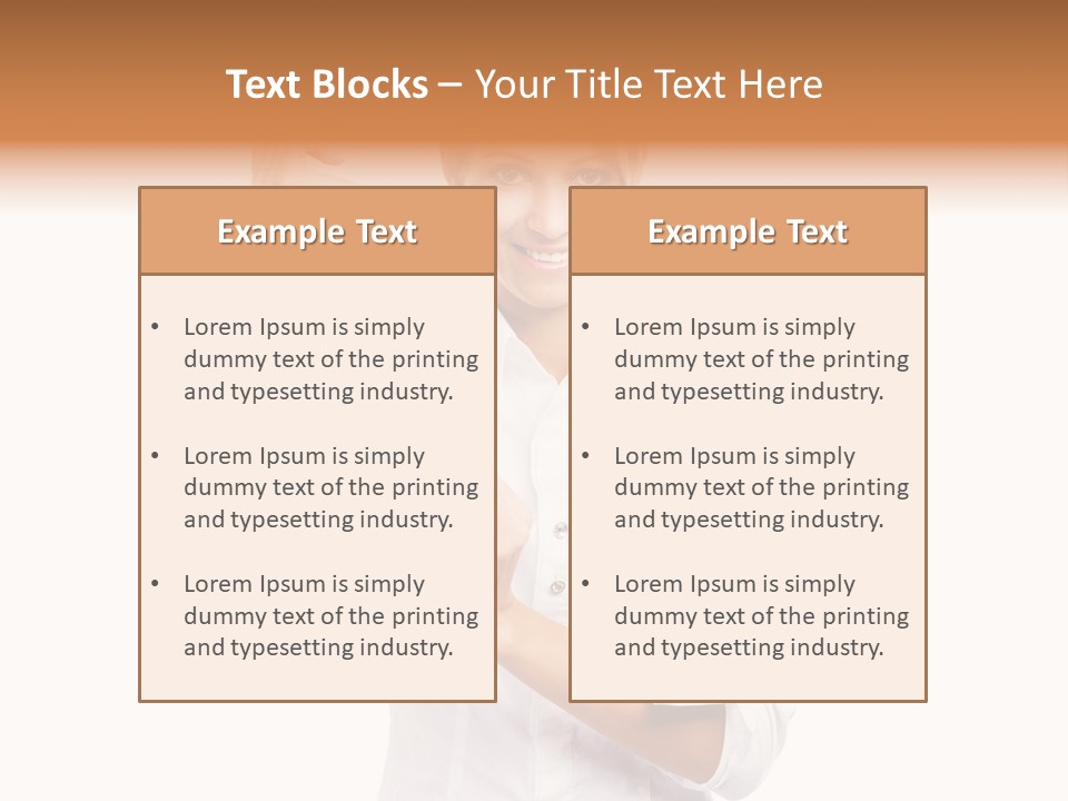 Turn Up People Blouse PowerPoint Template