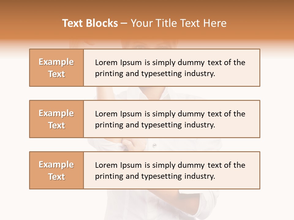 Turn Up People Blouse PowerPoint Template