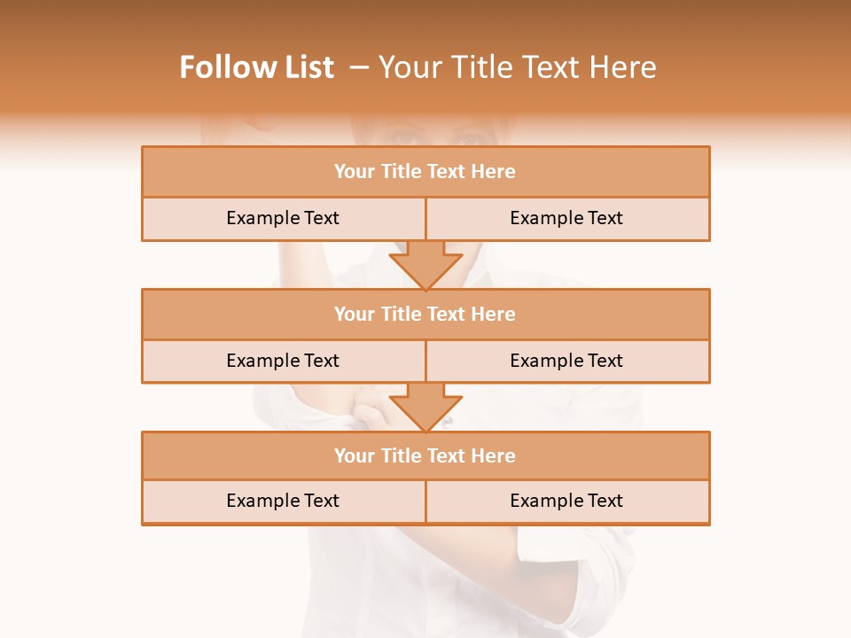 Turn Up People Blouse PowerPoint Template