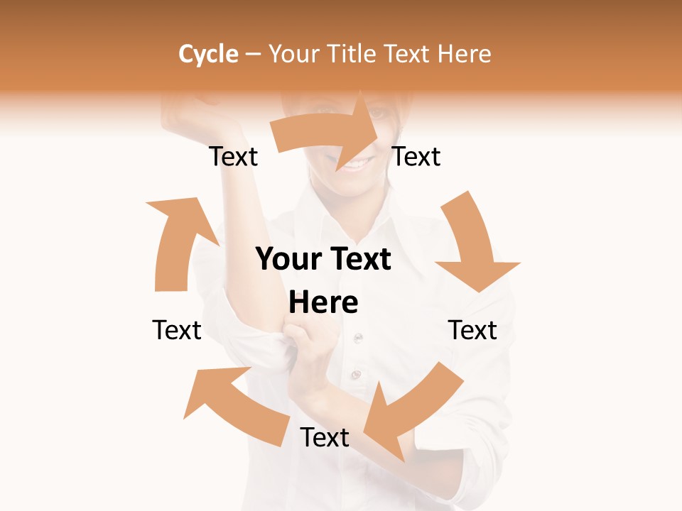 Turn Up People Blouse PowerPoint Template