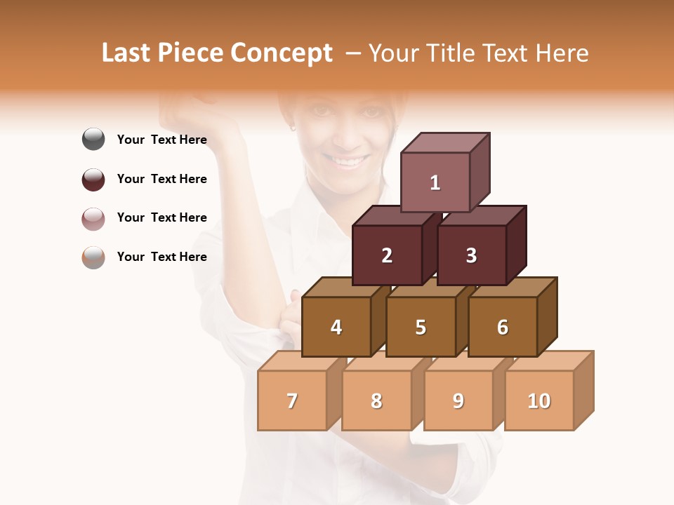 Turn Up People Blouse PowerPoint Template