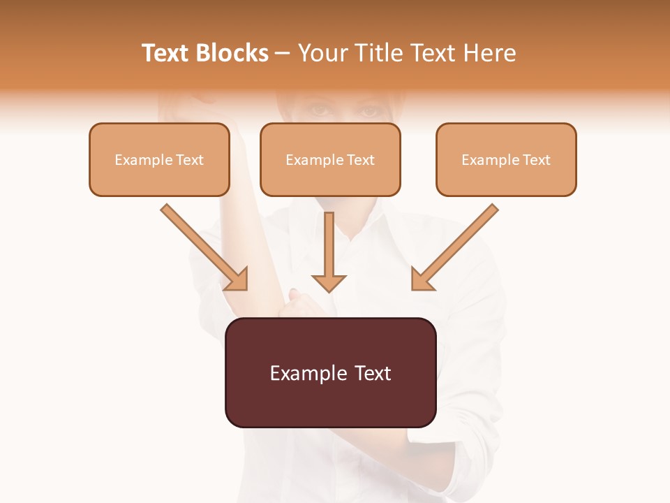 Turn Up People Blouse PowerPoint Template