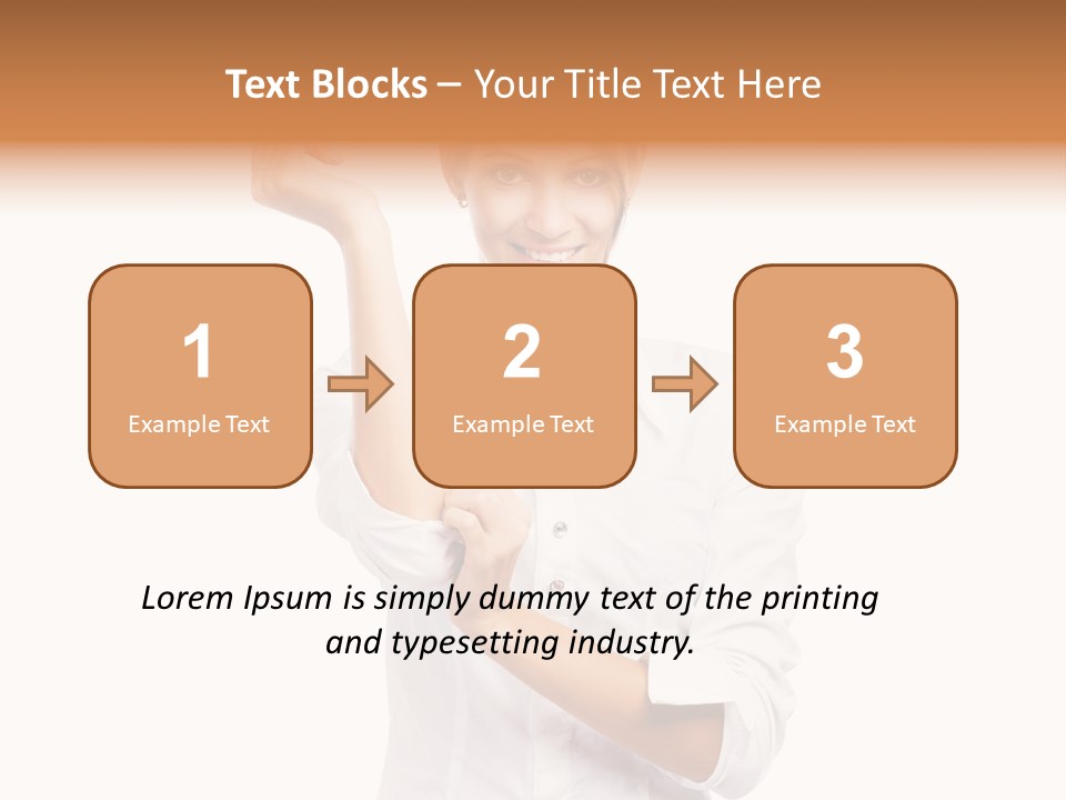 Turn Up People Blouse PowerPoint Template