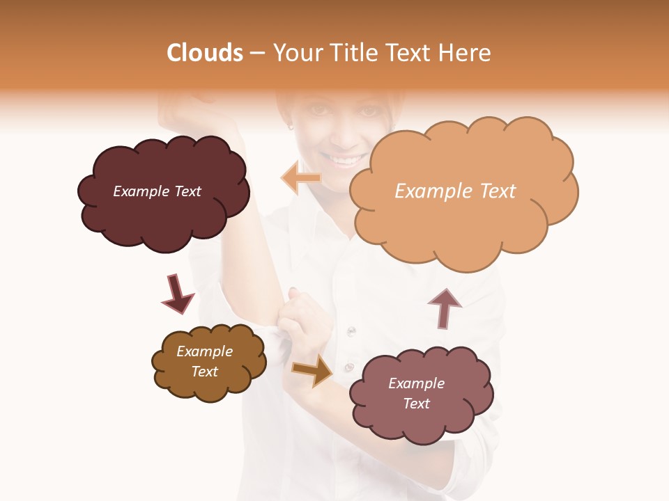 Turn Up People Blouse PowerPoint Template