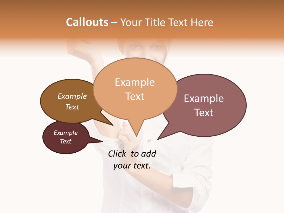 Turn Up People Blouse PowerPoint Template