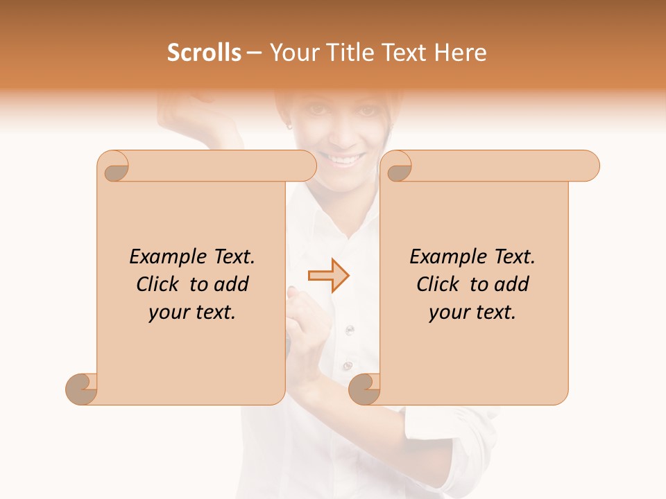 Turn Up People Blouse PowerPoint Template