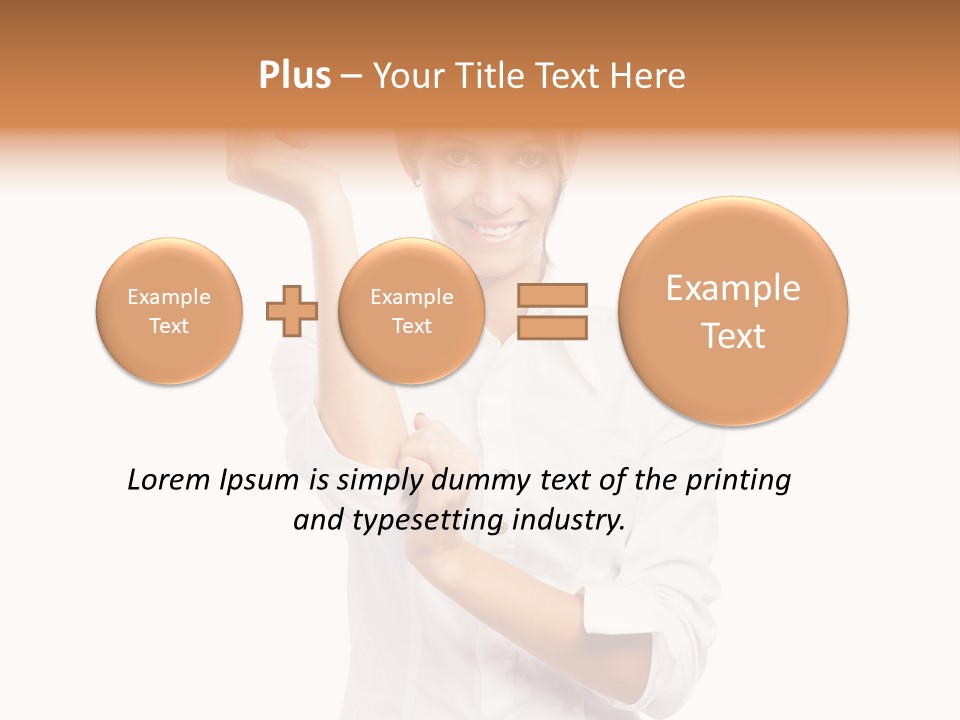 Turn Up People Blouse PowerPoint Template