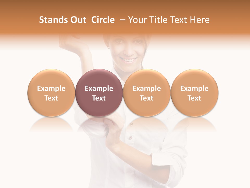 Turn Up People Blouse PowerPoint Template