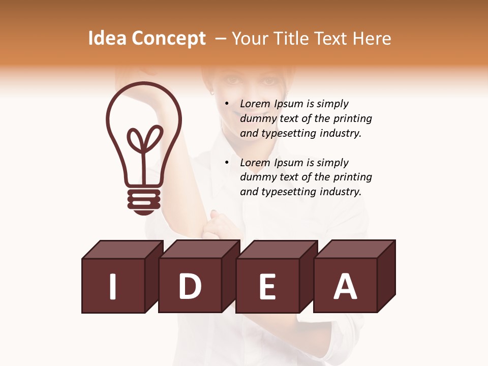 Turn Up People Blouse PowerPoint Template