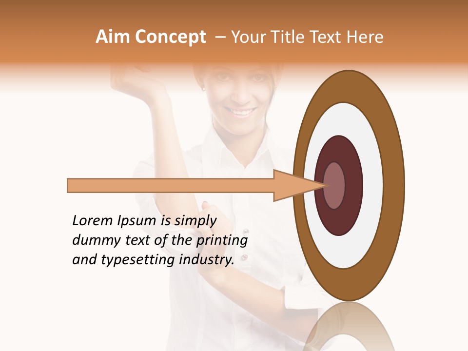 Turn Up People Blouse PowerPoint Template