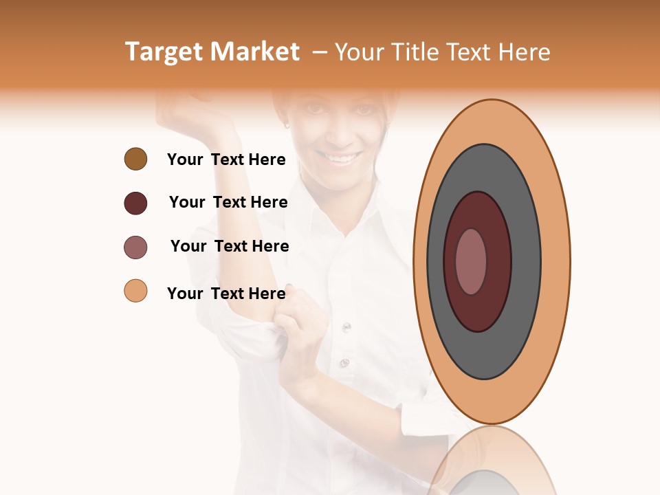 Turn Up People Blouse PowerPoint Template
