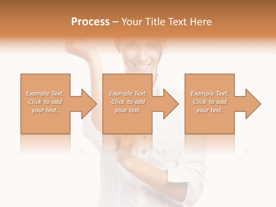 Turn Up People Blouse PowerPoint Template
