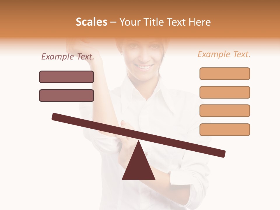 Turn Up People Blouse PowerPoint Template