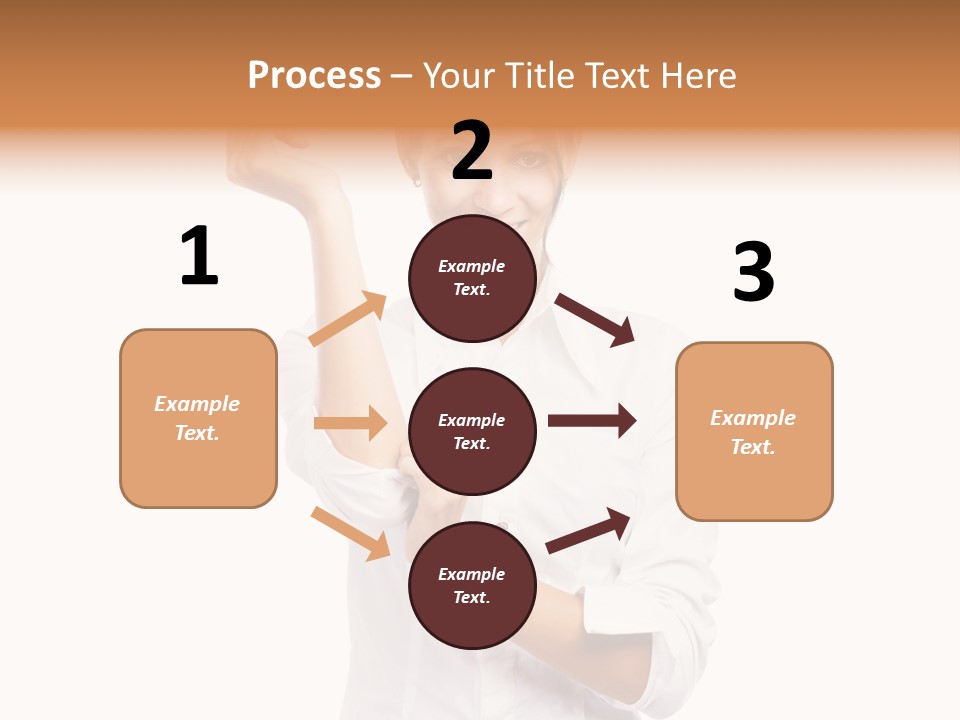 Turn Up People Blouse PowerPoint Template