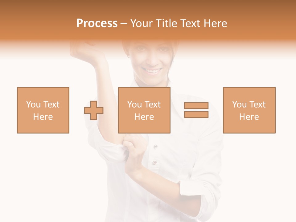 Turn Up People Blouse PowerPoint Template