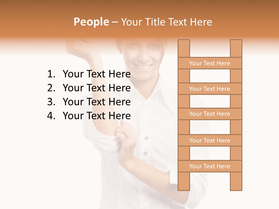 Turn Up People Blouse PowerPoint Template