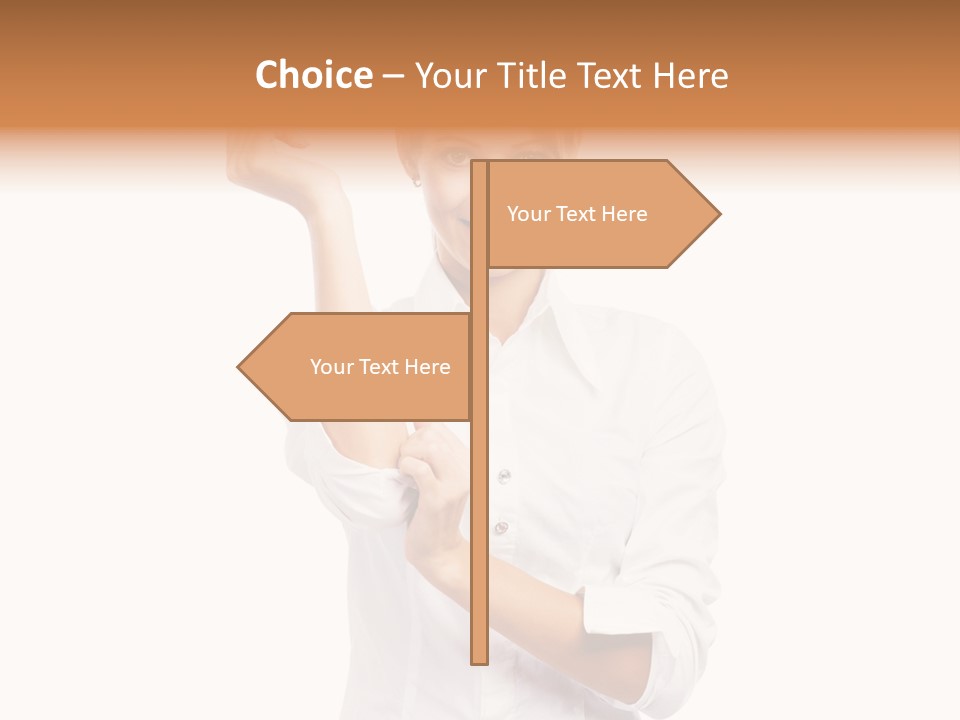 Turn Up People Blouse PowerPoint Template