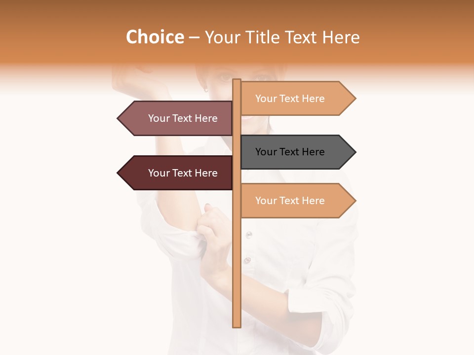 Turn Up People Blouse PowerPoint Template