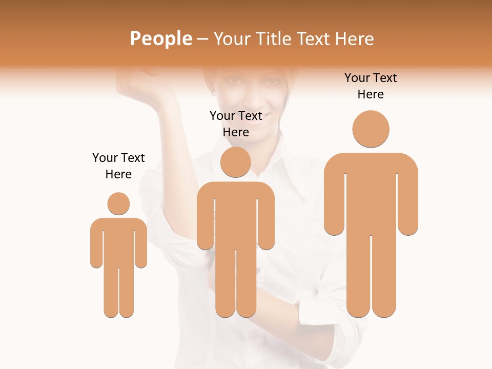 Turn Up People Blouse PowerPoint Template