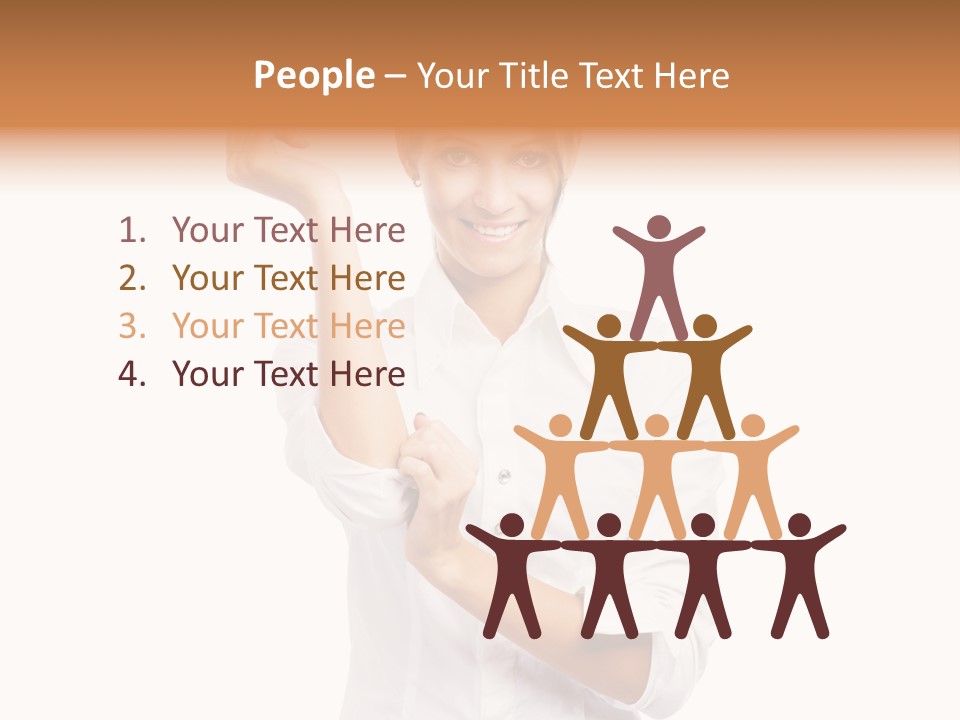 Turn Up People Blouse PowerPoint Template