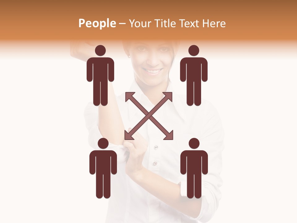 Turn Up People Blouse PowerPoint Template