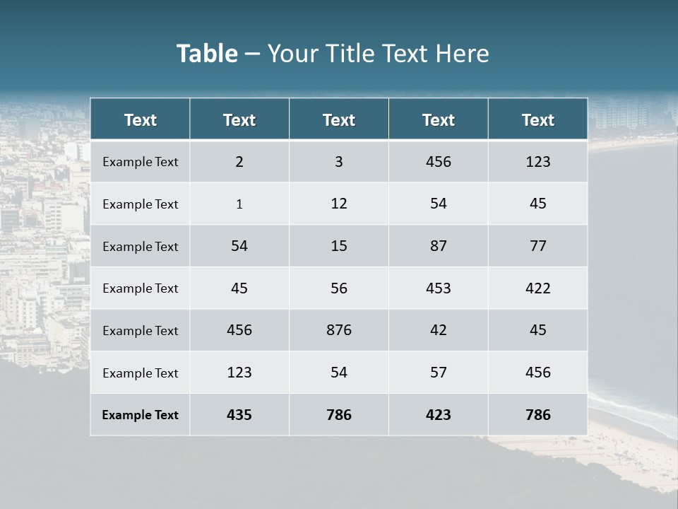 Tourism Exotic Nature PowerPoint Template