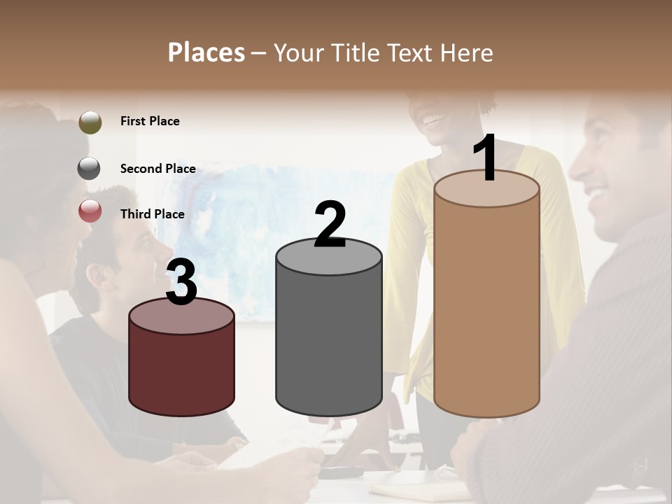 Casual Interracial Corporate PowerPoint Template