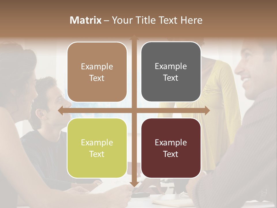 Casual Interracial Corporate PowerPoint Template