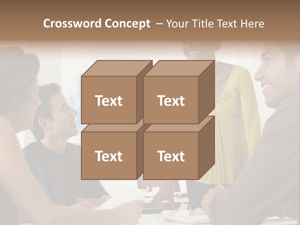 Casual Interracial Corporate PowerPoint Template