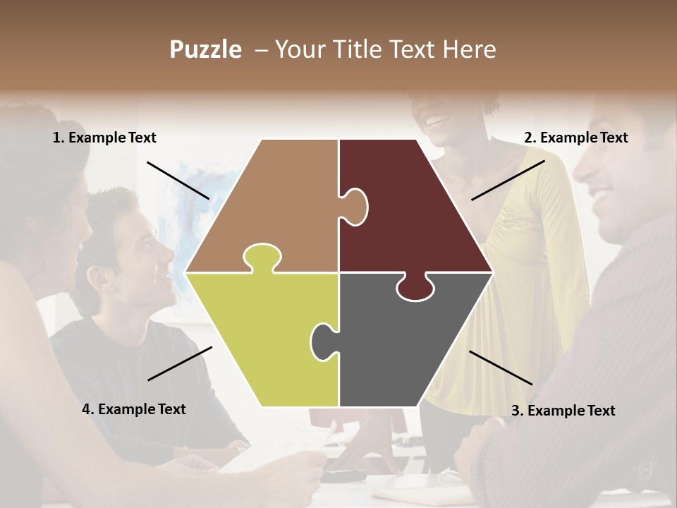 Casual Interracial Corporate PowerPoint Template