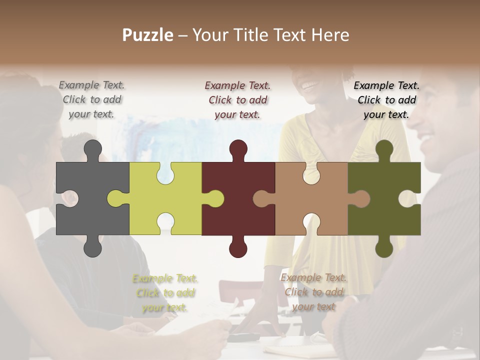 Casual Interracial Corporate PowerPoint Template