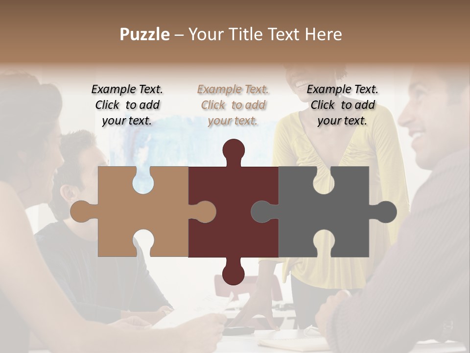 Casual Interracial Corporate PowerPoint Template