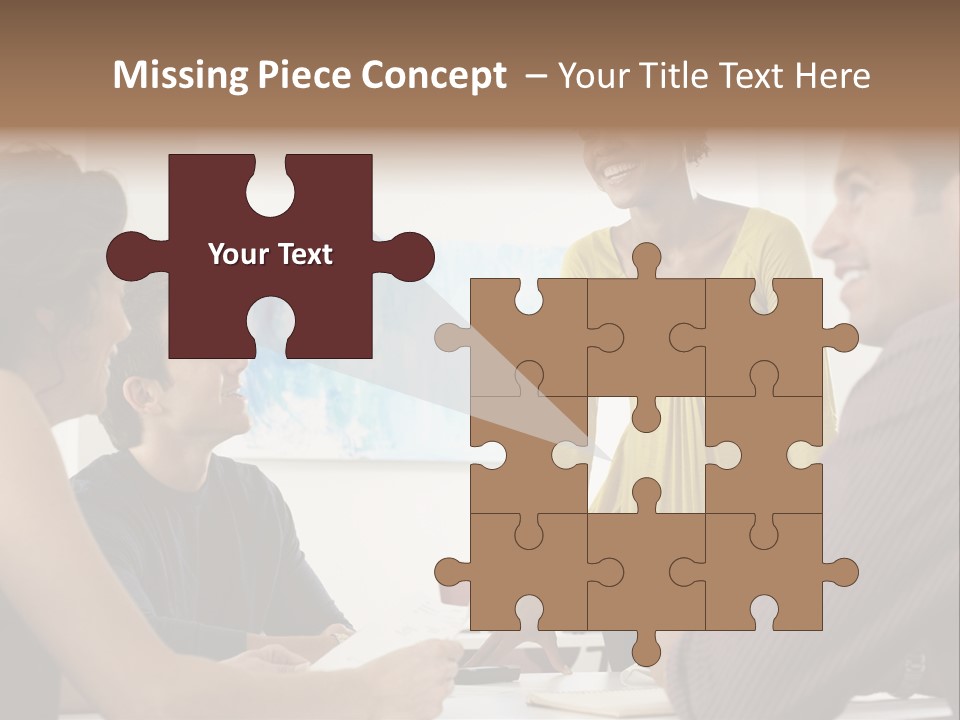 Casual Interracial Corporate PowerPoint Template