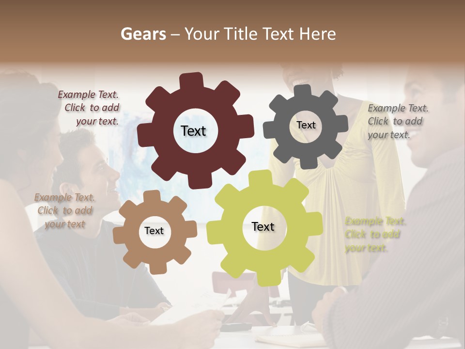 Casual Interracial Corporate PowerPoint Template