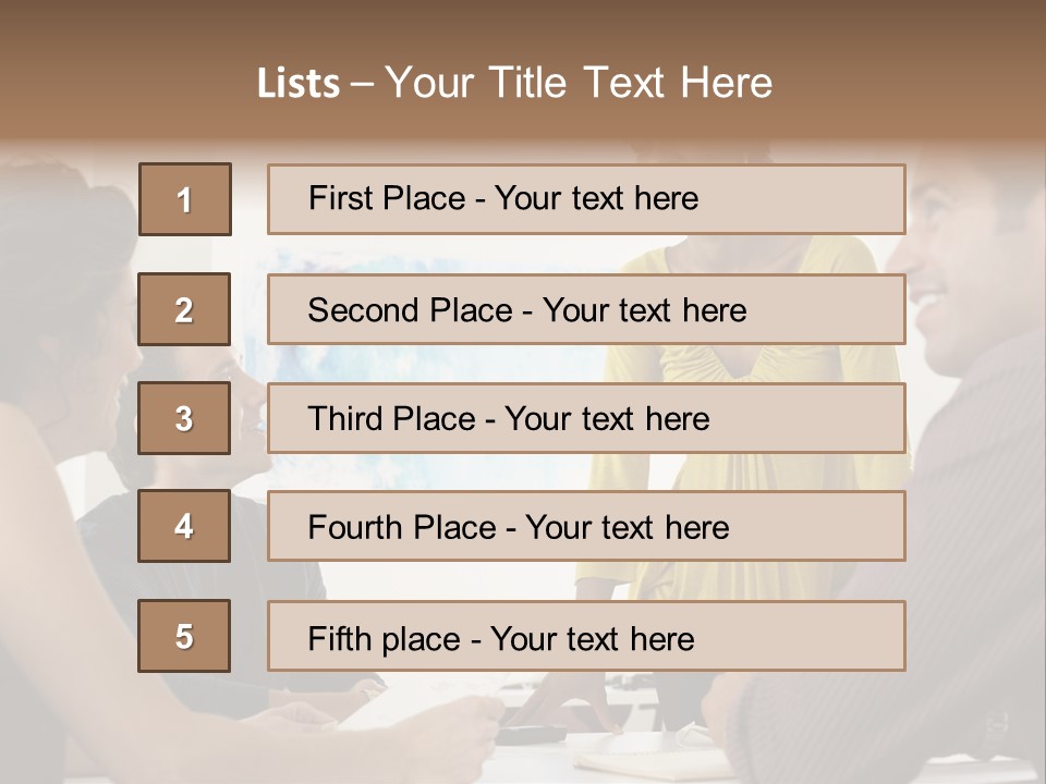 Casual Interracial Corporate PowerPoint Template