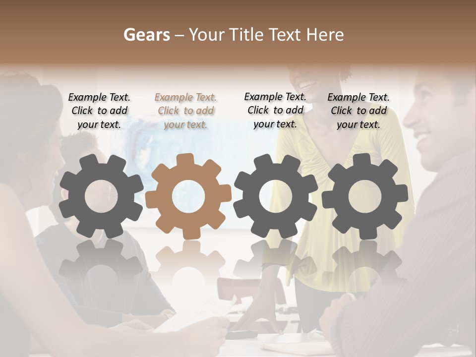 Casual Interracial Corporate PowerPoint Template