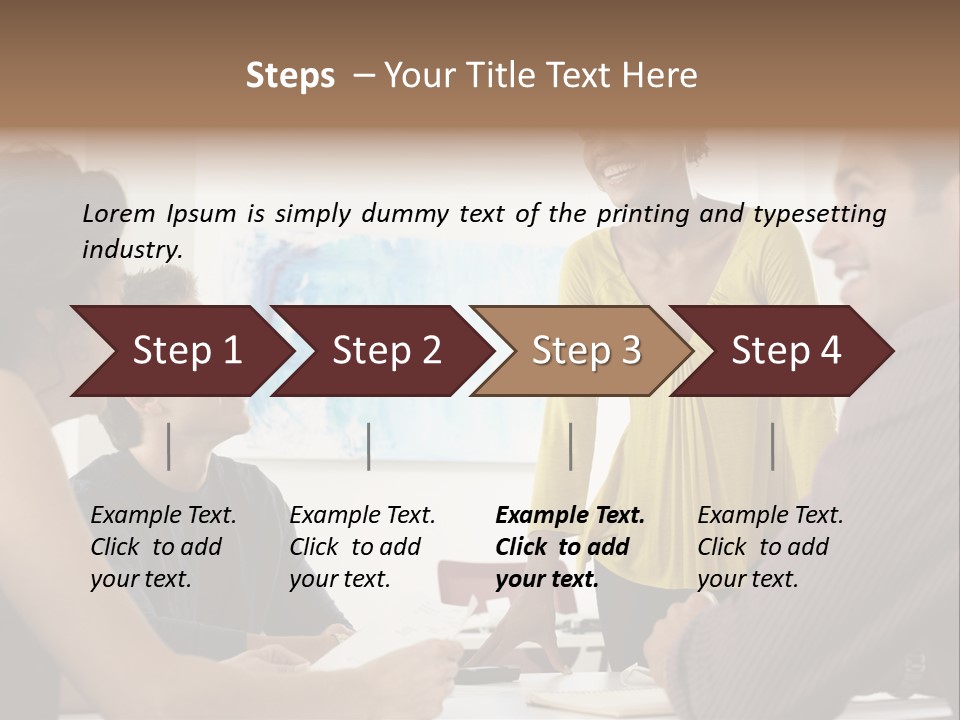 Casual Interracial Corporate PowerPoint Template