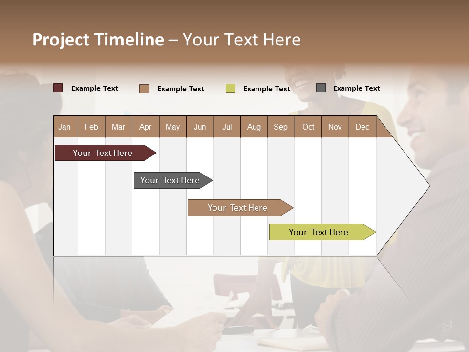 Casual Interracial Corporate PowerPoint Template