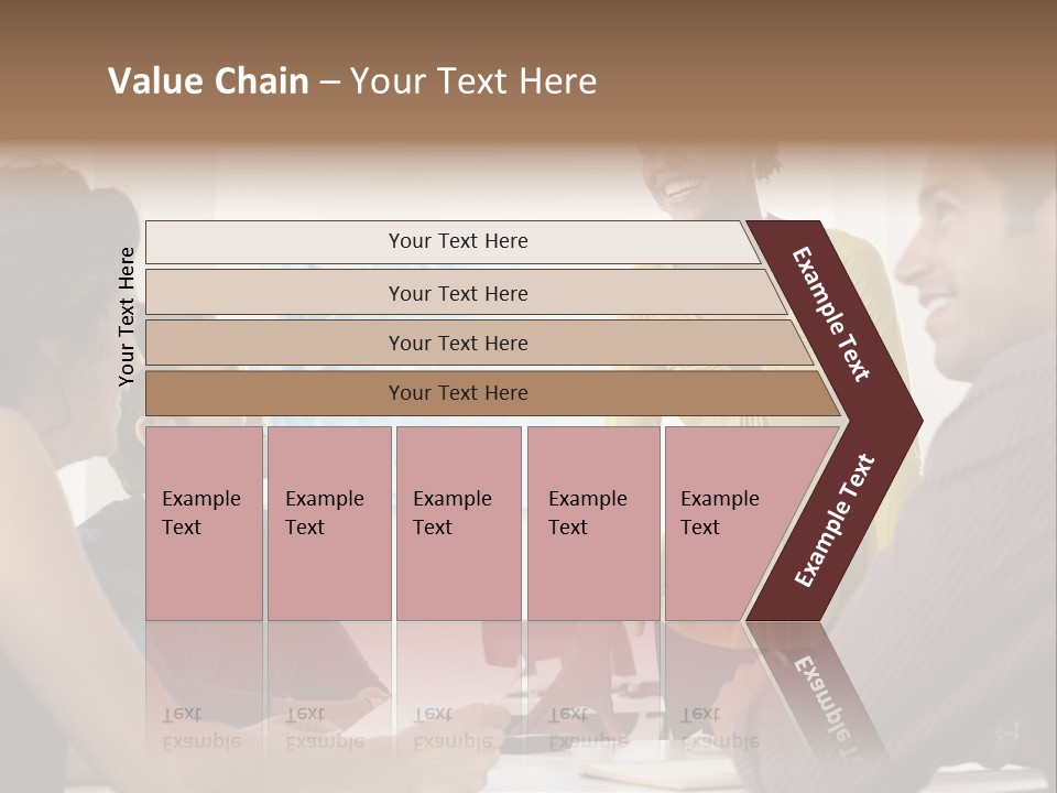 Casual Interracial Corporate PowerPoint Template