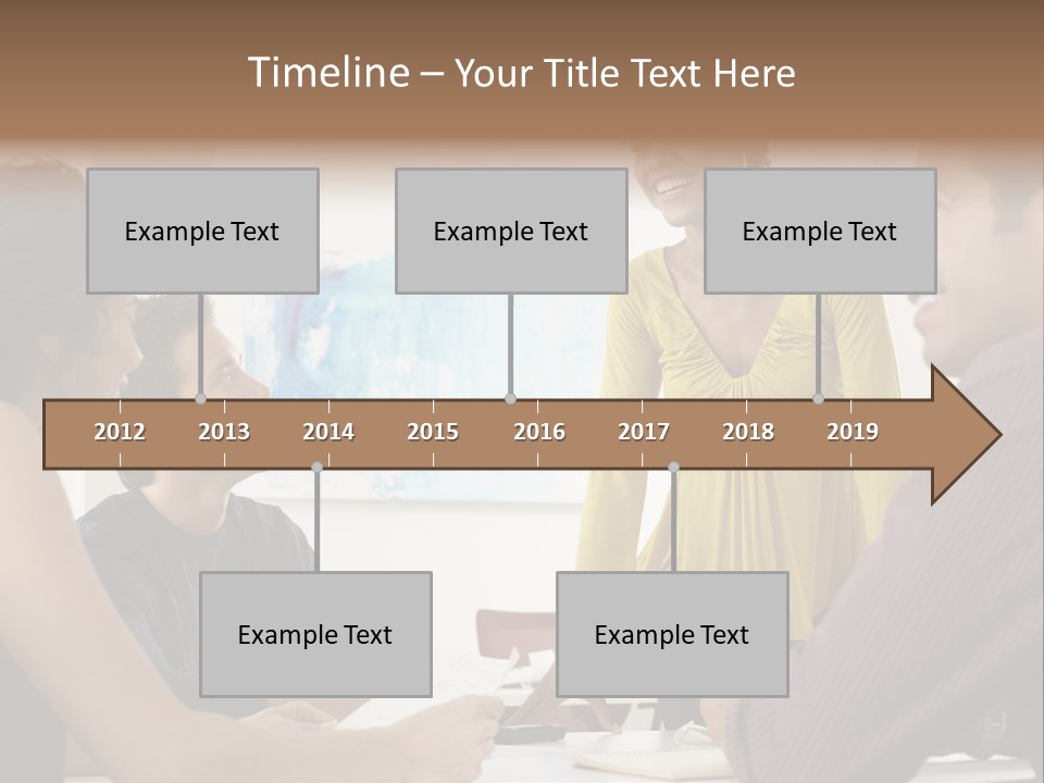Casual Interracial Corporate PowerPoint Template
