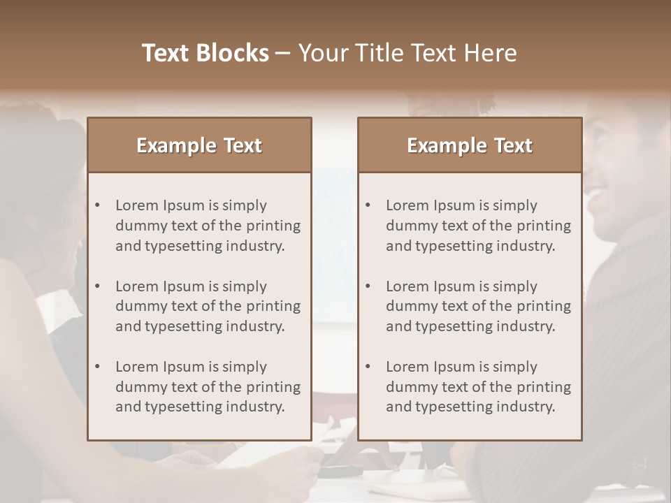 Casual Interracial Corporate PowerPoint Template