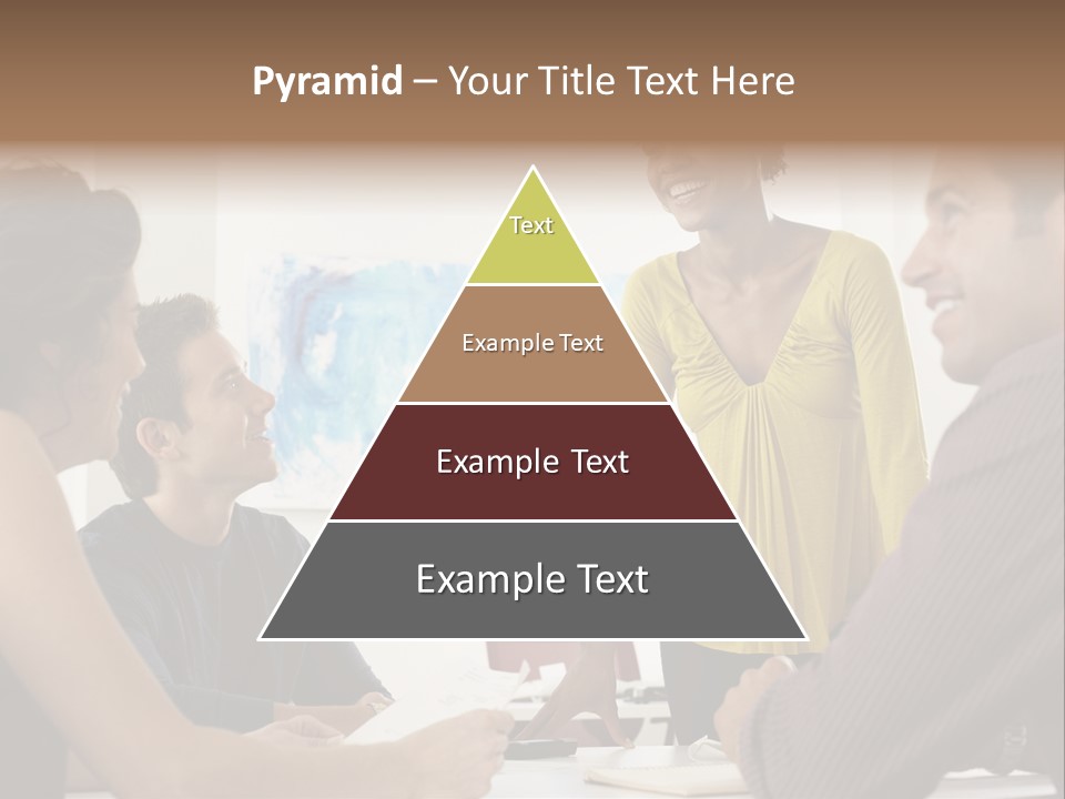 Casual Interracial Corporate PowerPoint Template