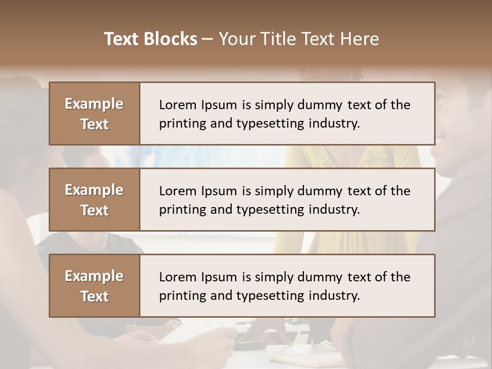 Casual Interracial Corporate PowerPoint Template