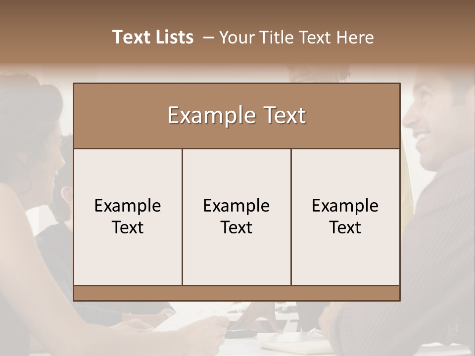 Casual Interracial Corporate PowerPoint Template